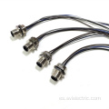 Conector M12 de montaje de panel con cable